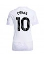 Billige Manchester United Matheus Cunha #10 Bortedrakt Dame 2025-26 Kortermet